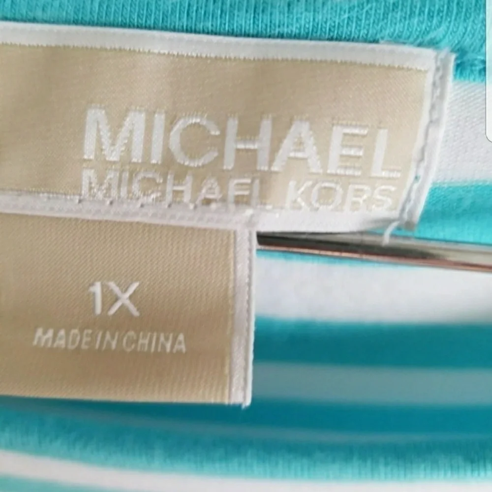 MICHAEL KORS WOMEN BLOUSE SHORT SLEEVE SZ. 1X